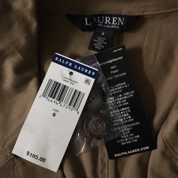 NWT Lauren Ralph Lauren Micro-Sanded Twill Button Sleeveless Dress - Picture 15 of 16